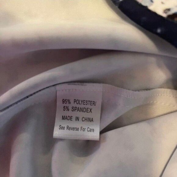 Whitney Eve Navy Coastal Grandmother Floral Dress 2 - Picture 5 of 5